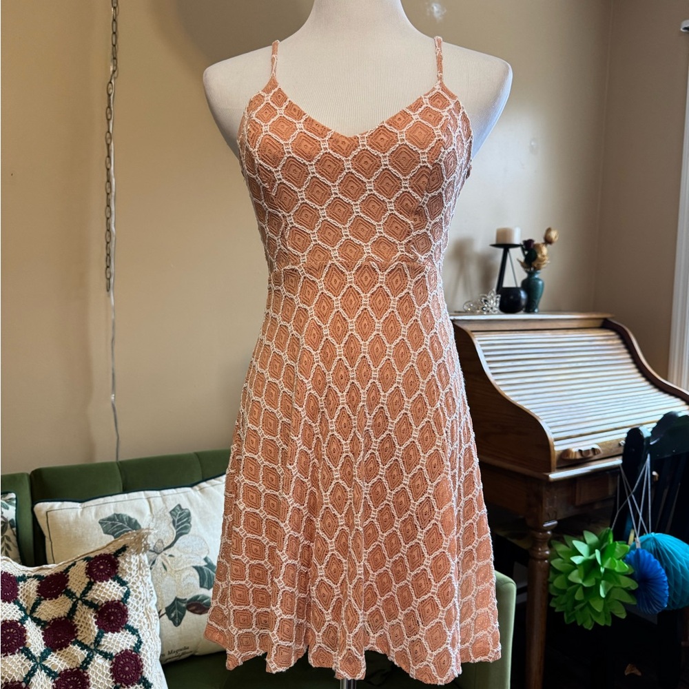 Kimchi Blue. Orange Sleeveless Mini Dress